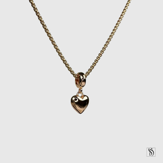 Rose Gold Heart Pendant Necklace