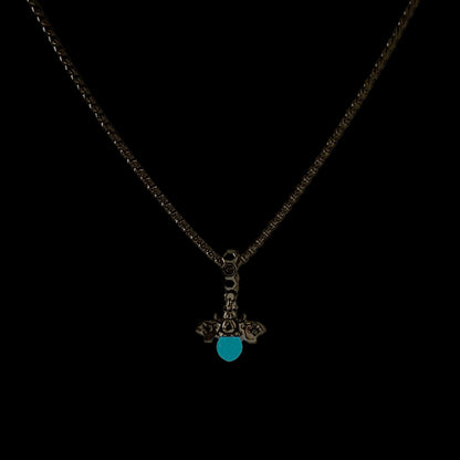 Glowing In Dark Honey Bee Pendant Necklace