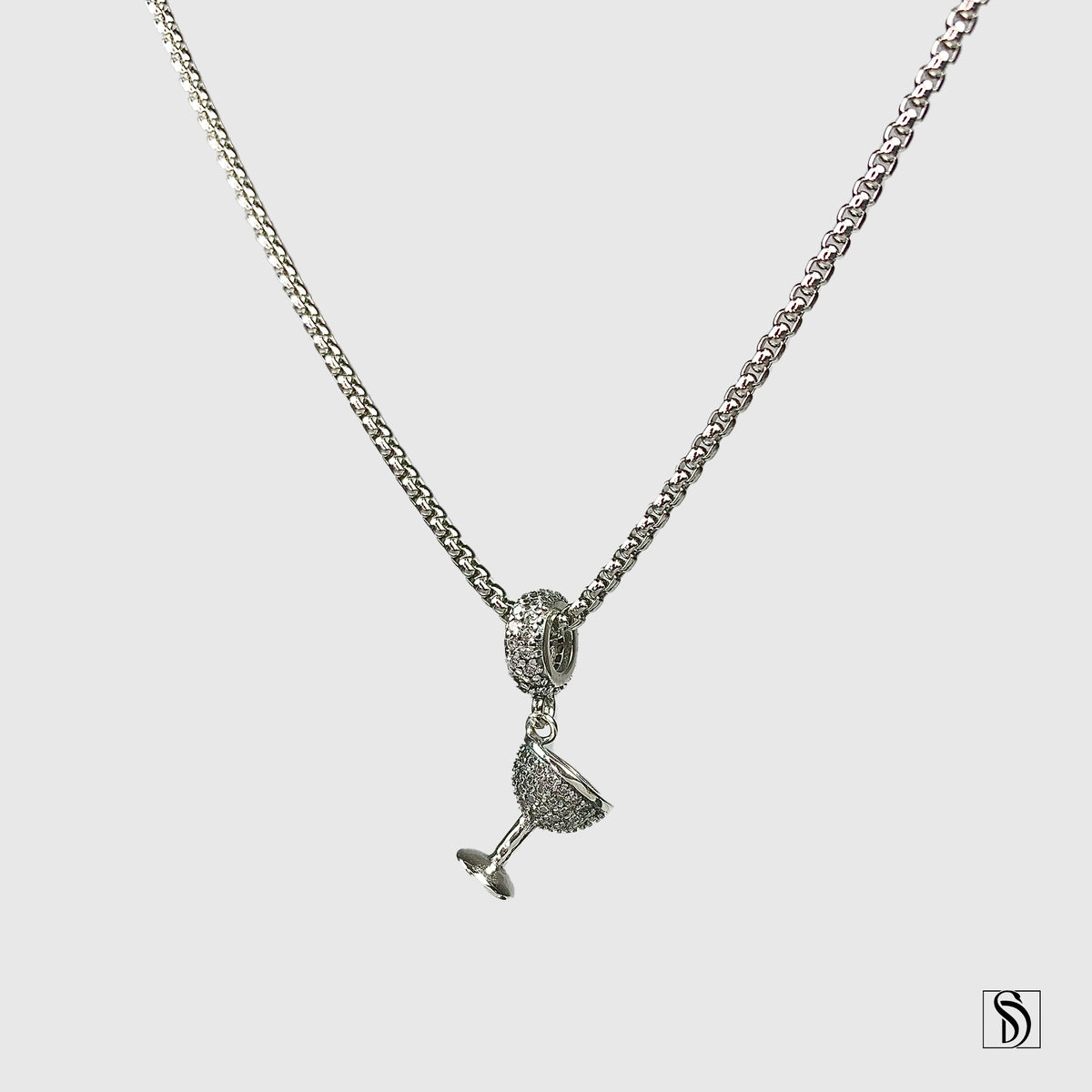 Iced Holy Grail Pendant Necklace