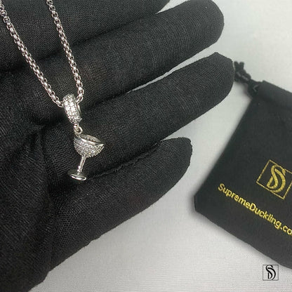 Iced Holy Grail Pendant Necklace