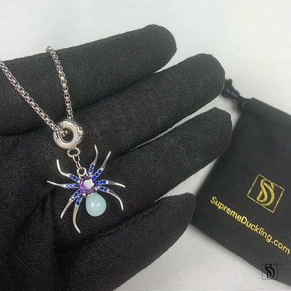 Luminous Spider Pendant Necklace