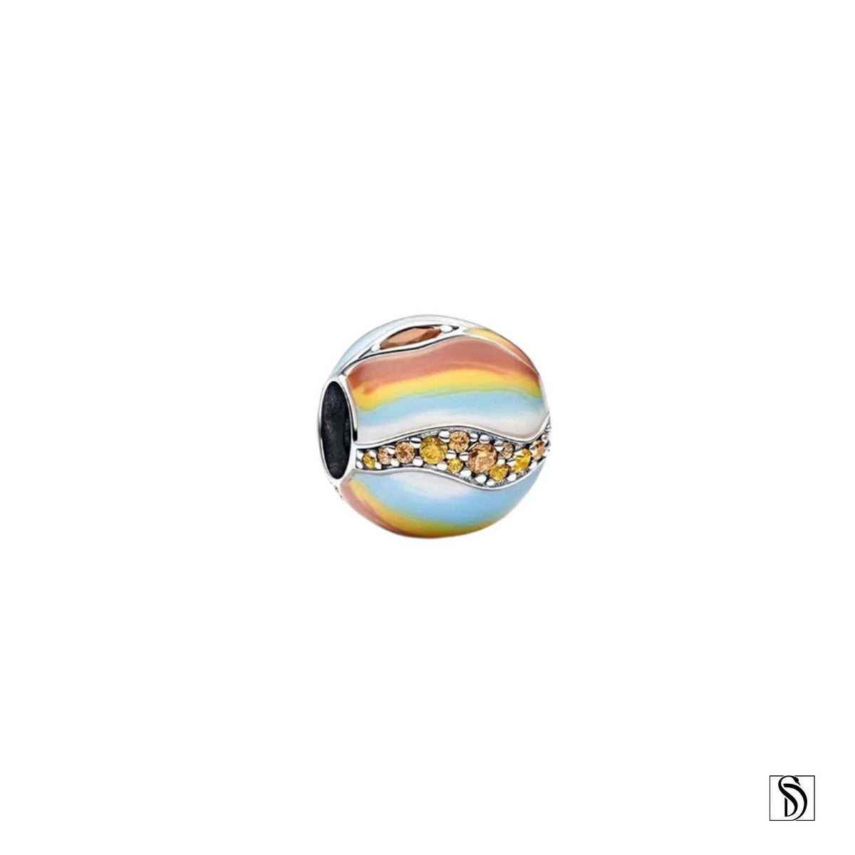 Planet Jupiter Celestial Gemstone Necklace