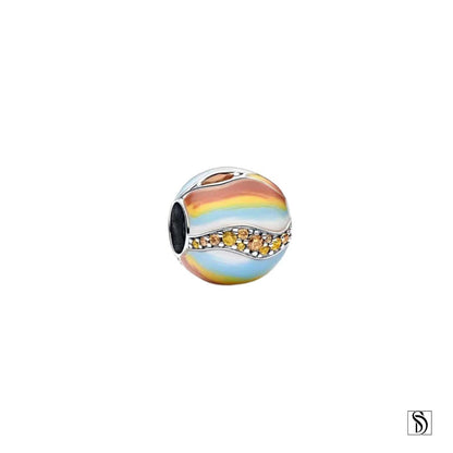 Planet Jupiter Celestial Gemstone Necklace