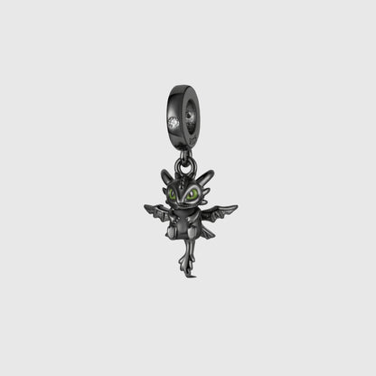 Night Fury Black Pendant Box Chain Necklace