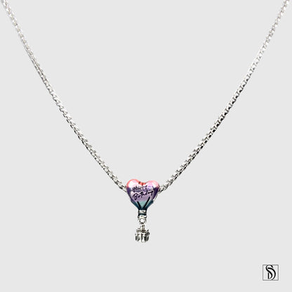 Birthday Air Balloon Pendant Necklace