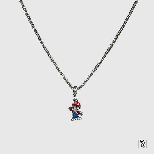 Realistic Super Mario Pendant Necklace