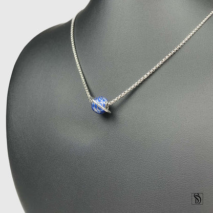 Blue Planet Charm Necklace