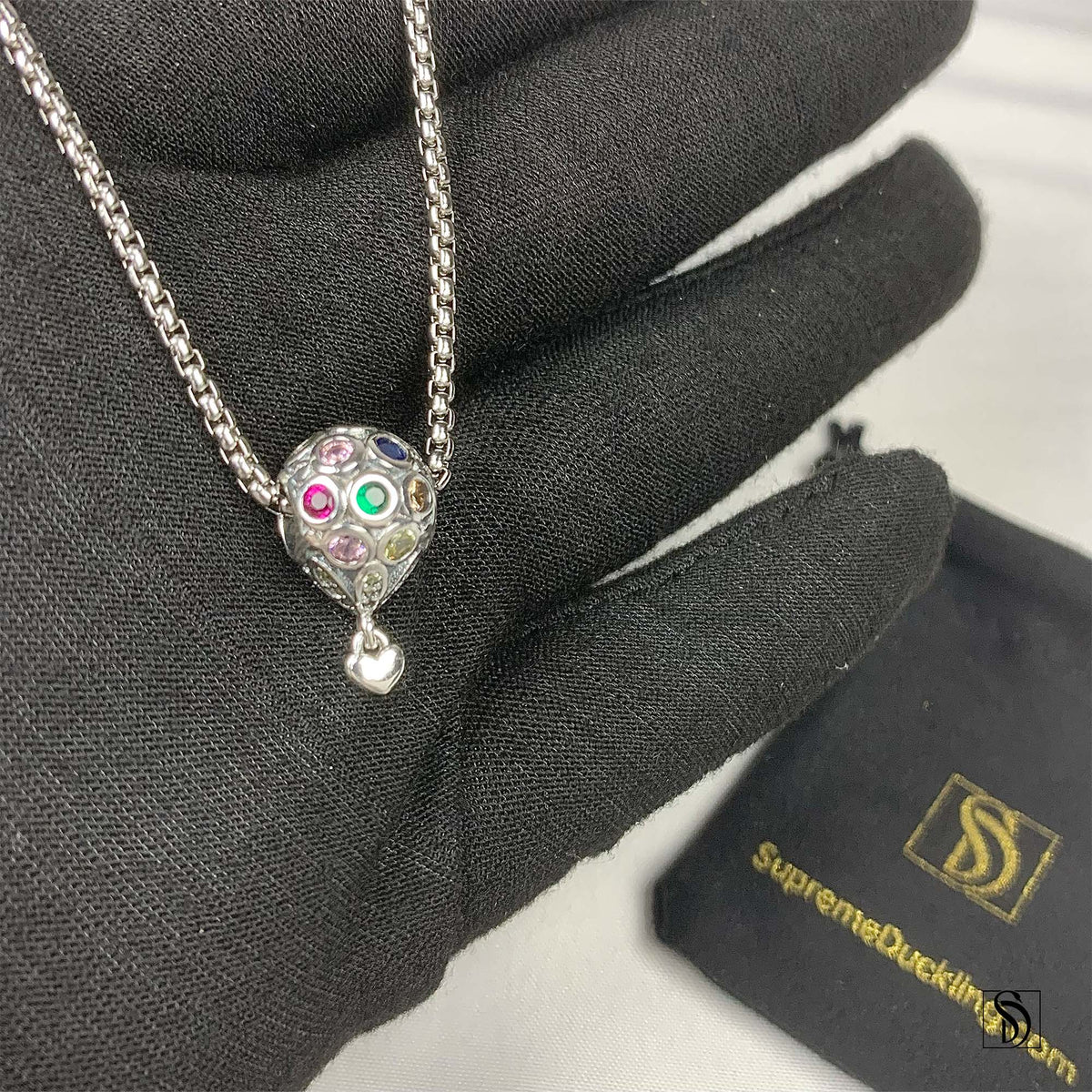 Love In The Air Balloon Charm Necklace