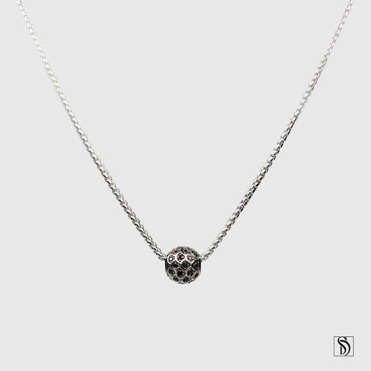 Fish Scale Gemstone Charm Necklace