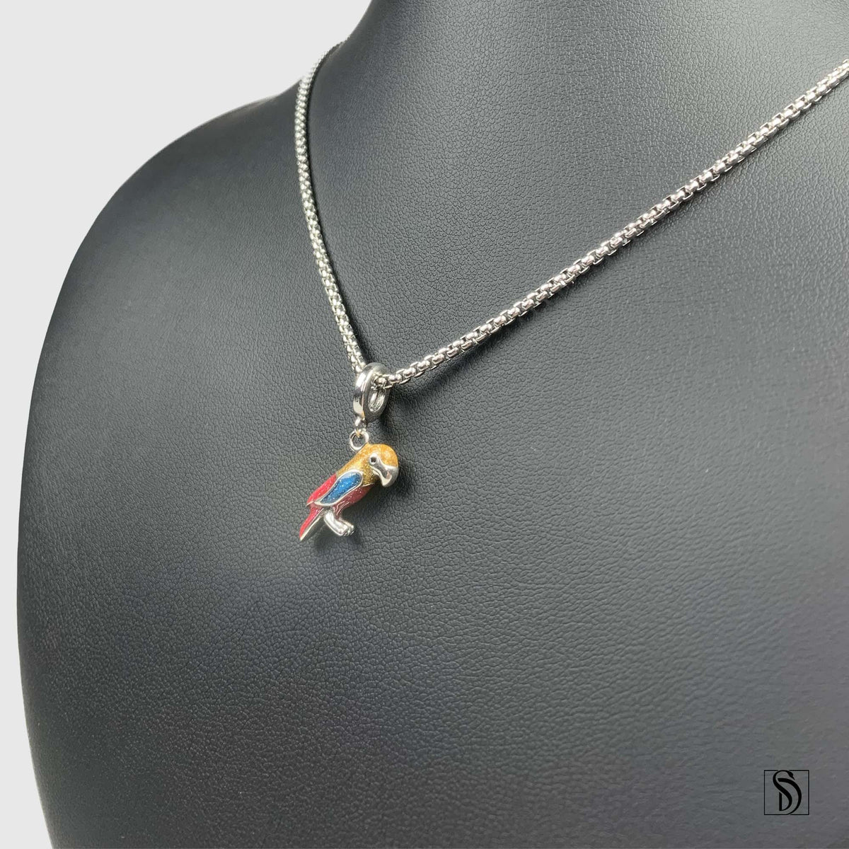 Colorful Parrot Pendant Necklace