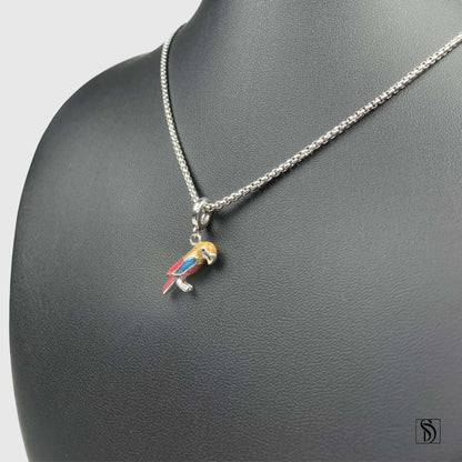 Colorful Parrot Pendant Necklace