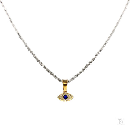 Mini Evil Eye Crystal Necklace