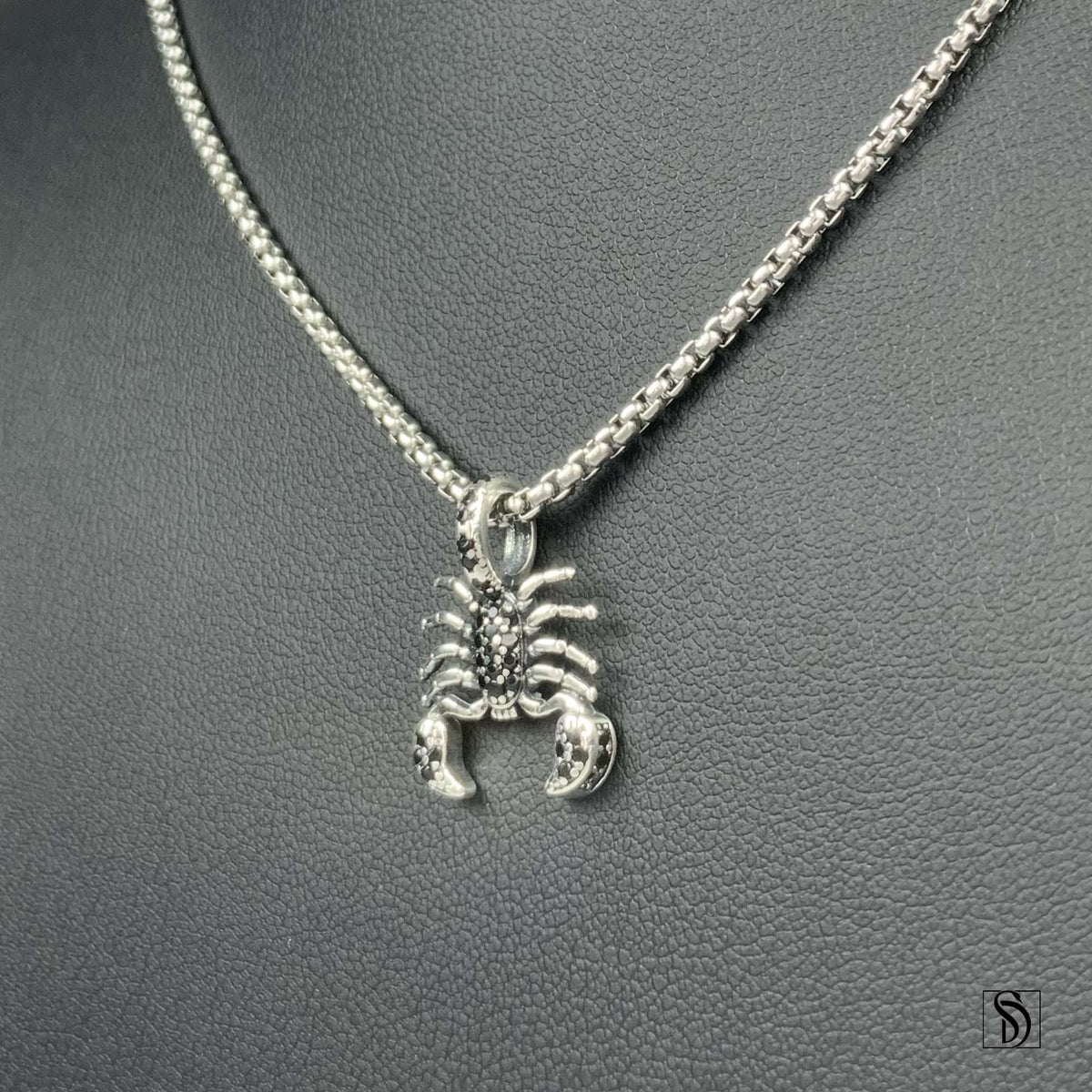 Scorpion Gemstone Pendant Necklace