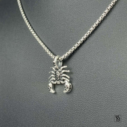 Scorpion Gemstone Pendant Necklace