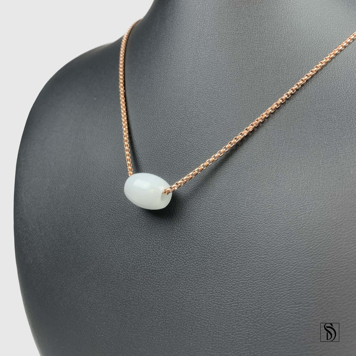 Natural White Jade Pendant Amulet