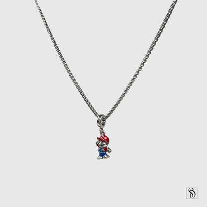 Realistic Super Mario Pendant Necklace