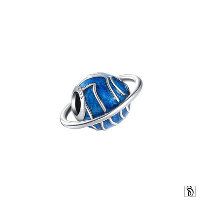 Blue Planet Charm Necklace