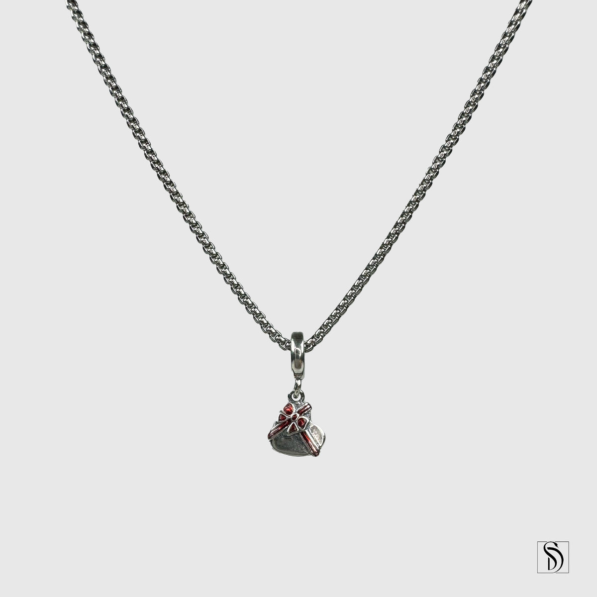 Love Box Of Chocolate Pendant Necklace