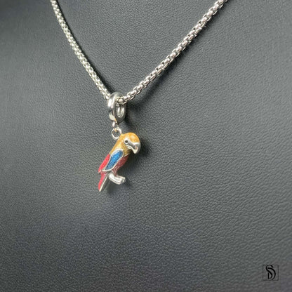 Colorful Parrot Pendant Necklace