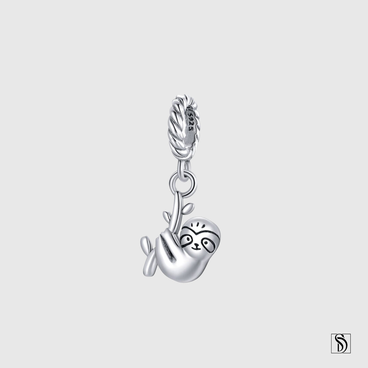 Mini Hanging Sloth Charm Necklace