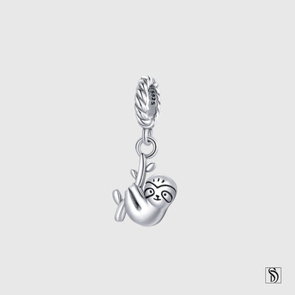 Mini Hanging Sloth Charm Necklace