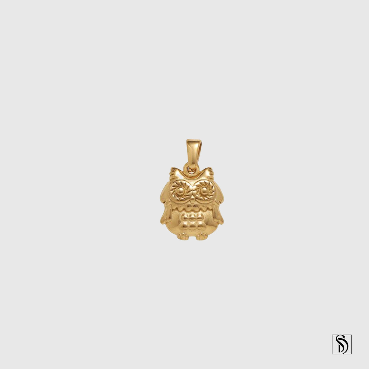 Gold Mini Wisdom Owl Pendant Necklace