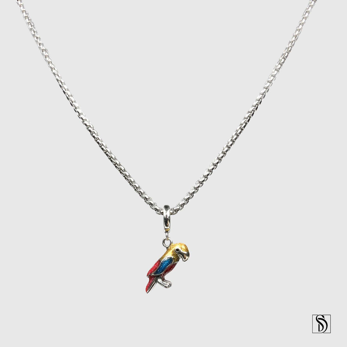 Colorful Parrot Pendant Necklace
