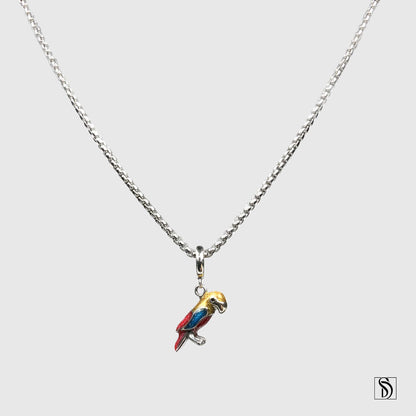 Colorful Parrot Pendant Necklace