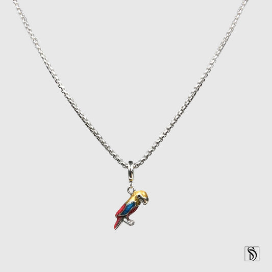 Colorful Parrot Pendant Necklace