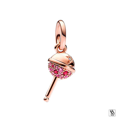 Rose Gold Lollipop Gemstone Necklace