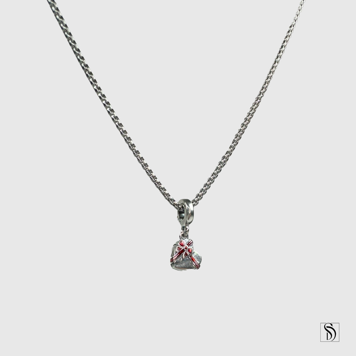 Love Box Of Chocolate Pendant Necklace
