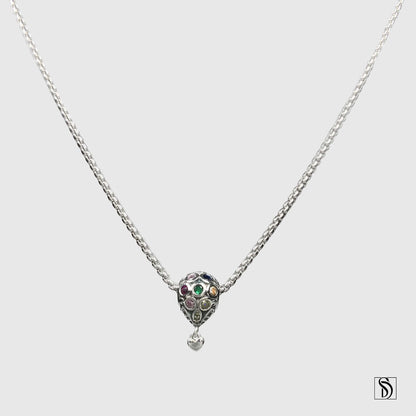 Love In The Air Balloon Charm Necklace