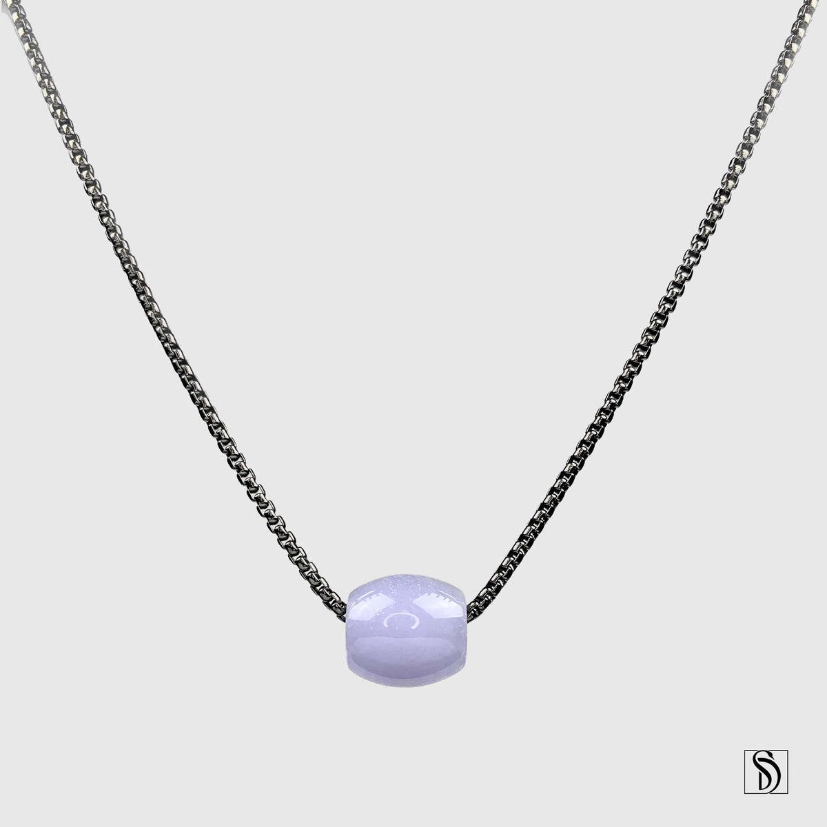 Natural Lavender Jade Pendant Necklace