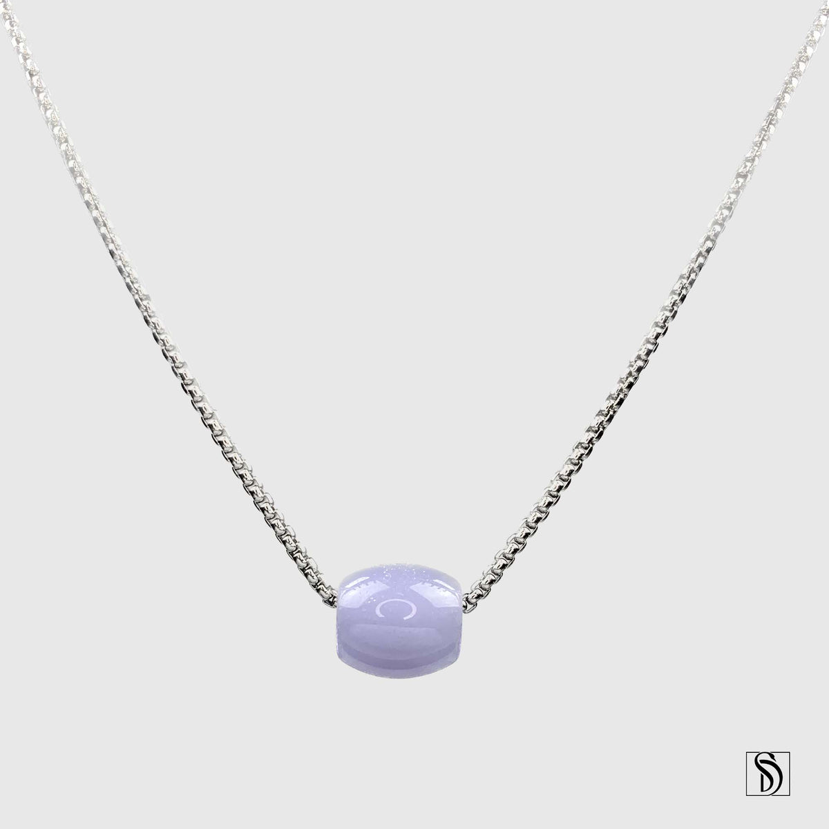 Natural Lavender Jade Pendant Necklace