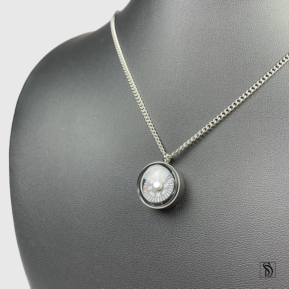 Compass Navigation Pendant Necklace
