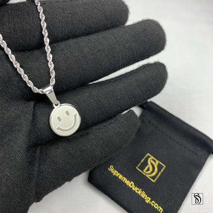 Smiley Face Emoji Necklace (2 colors)