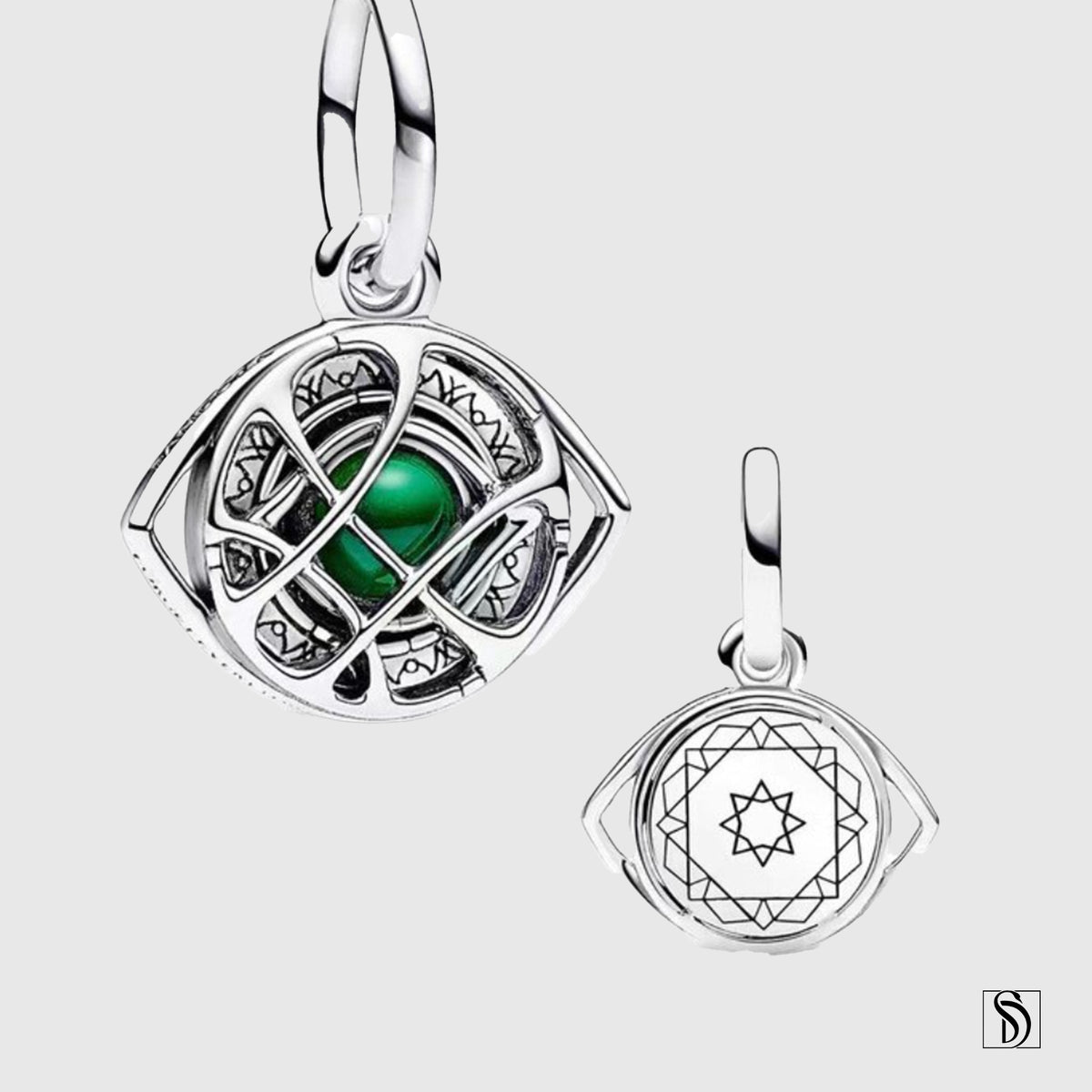 Eye Of Agamotto Amulet Time Stone Pendant Necklace