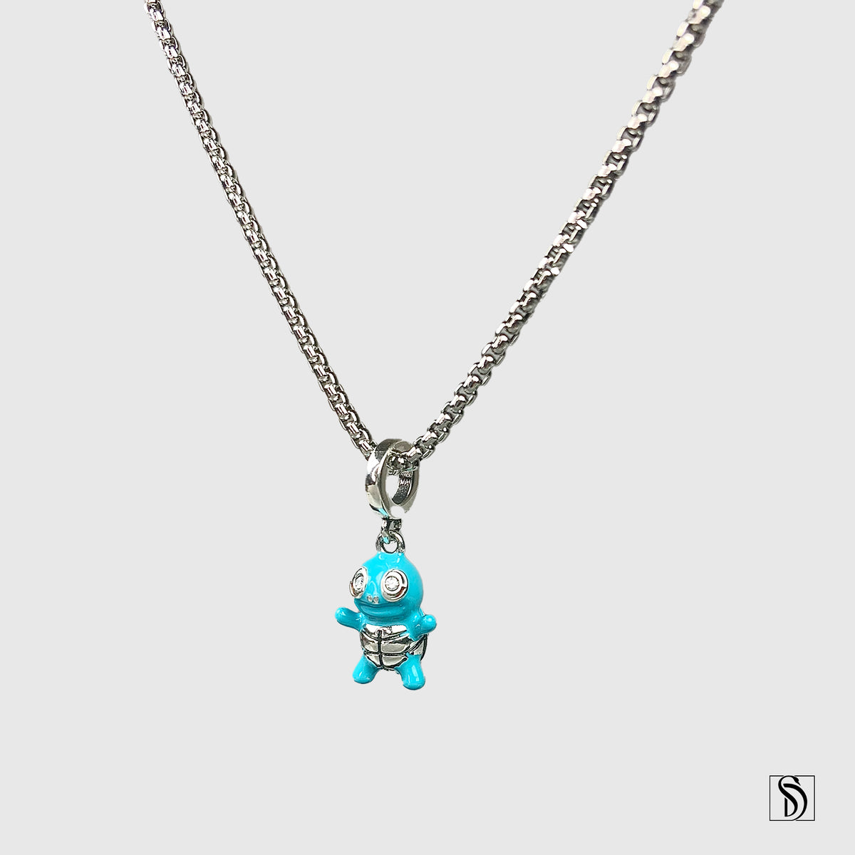 Squirtle Water Type Pokemon Charm Necklace