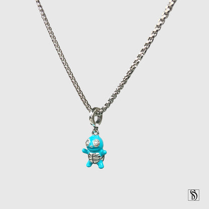 Squirtle Water Type Pokemon Charm Necklace
