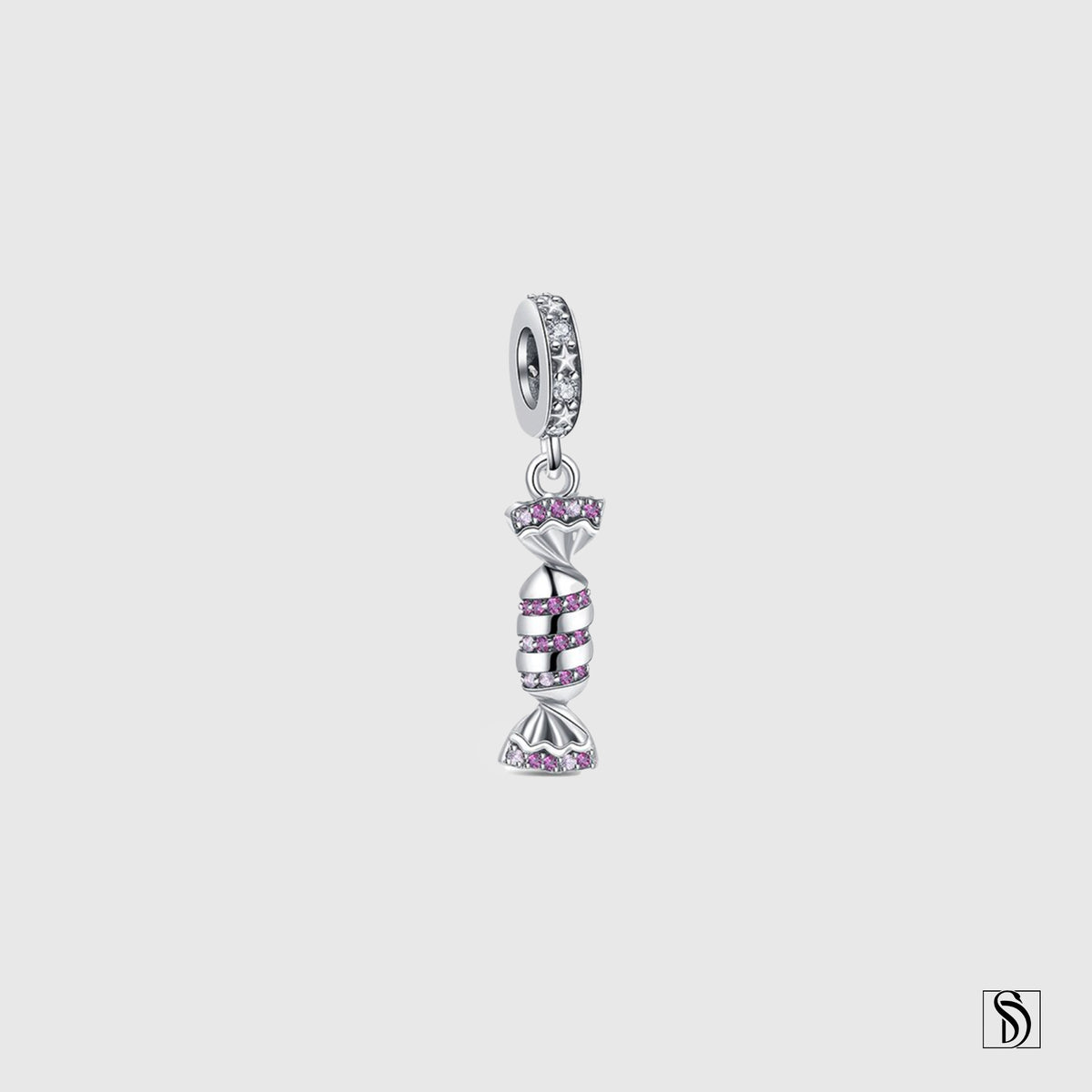 Silver Candy Gemstones Pendant Necklace