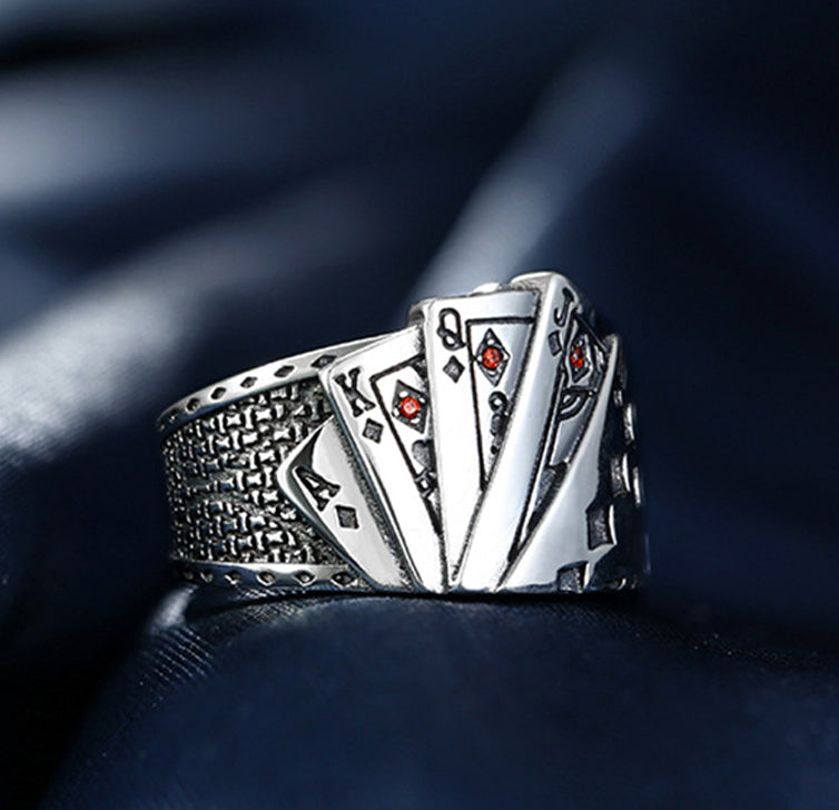 R2 Royal Flush Resizable Ring