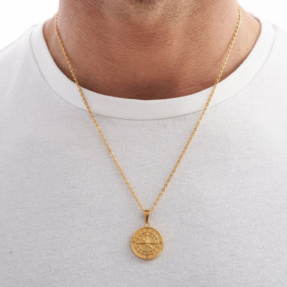 Compass Pendant (Gold)