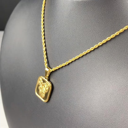 Rose Pendant (Gold)