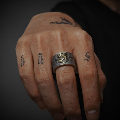 R1 Eye Of Horus Resizable Ring