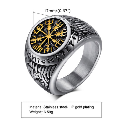 R3 Rune Compass Ring