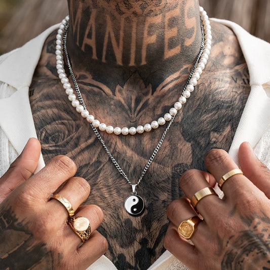 N11 Pearl Yin-Yang Set
