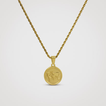 World Map (Gold)